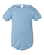 American Apparel 4001W - Infant Baby Rib Short-Sleeve One-Piece - Baby Blue