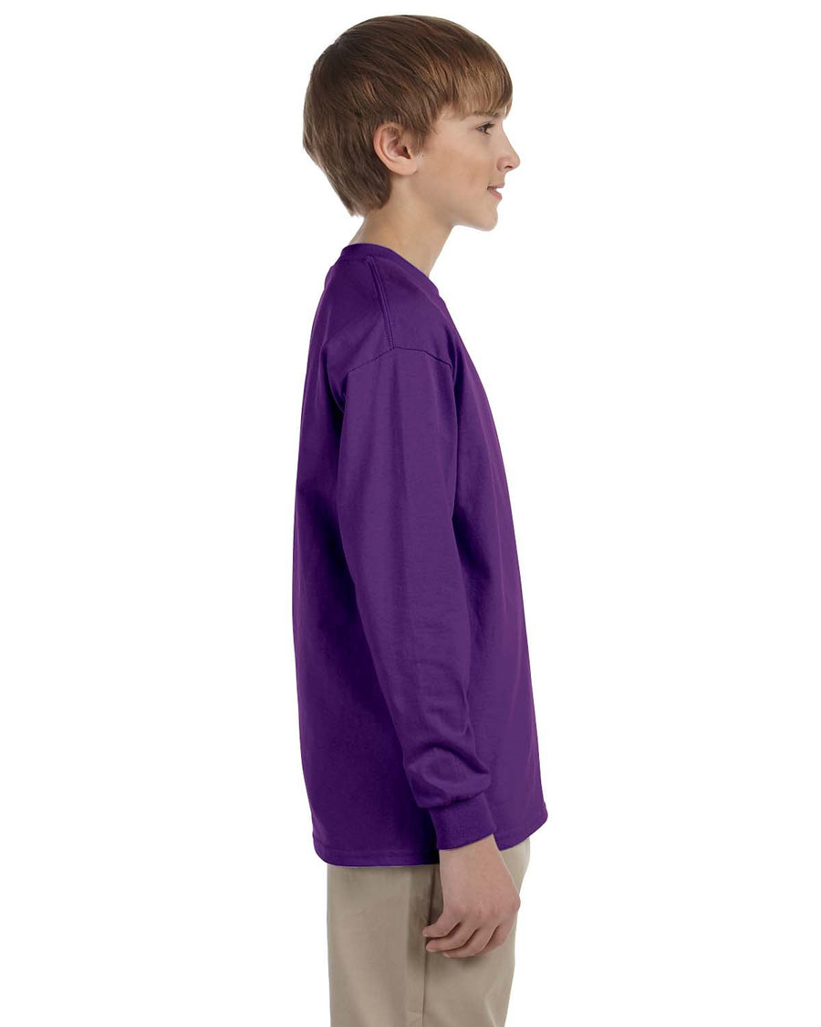 Youth Ultra Cotton® 6 oz. Long-Sleeve T-Shirt - Purple