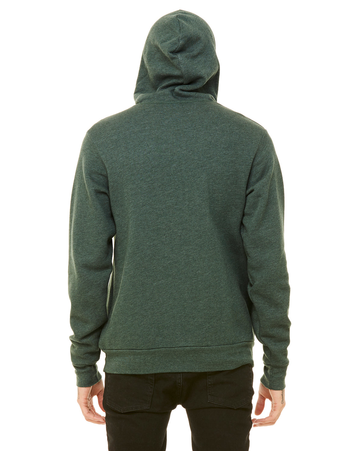 Unisex Sponge Fleece Pullover Hoodie - Heather Forest