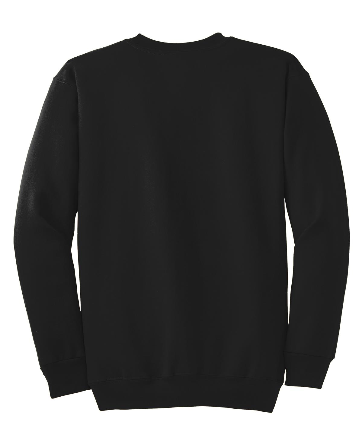Unisex Essential Fleece Crewneck Sweatshirt - Jet Black