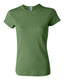 Bella + Canvas 1001 - Women's Baby Rib Short-Sleeve T-Shirt - Leaf