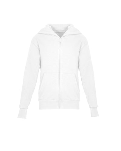 Youth Zip Hoodie - White
