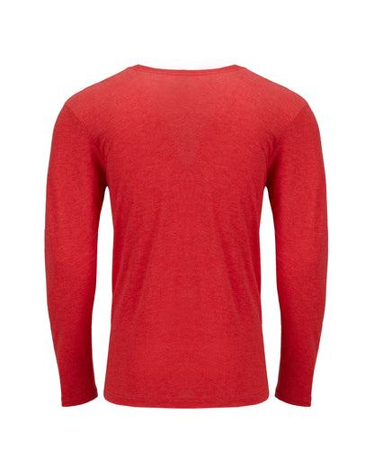 Men's Triblend Long-Sleeve Crew - Vintage Red