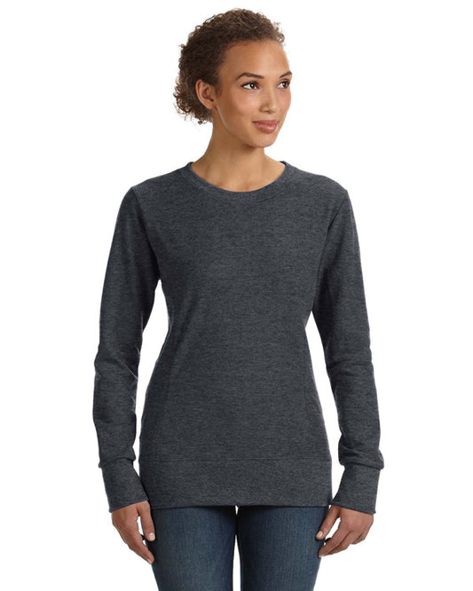 Women's Mid-Scoop French Terry - Heather Dark Gray