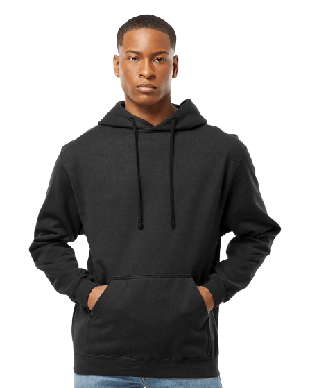 Unisex Fleece Pullover Hoodie - Black