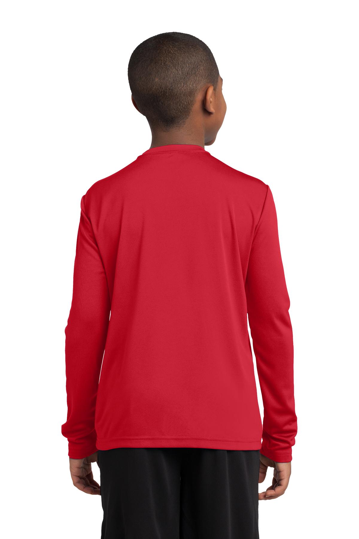 Youth Long Sleeve PosiCharge Competitor Tee - True Red