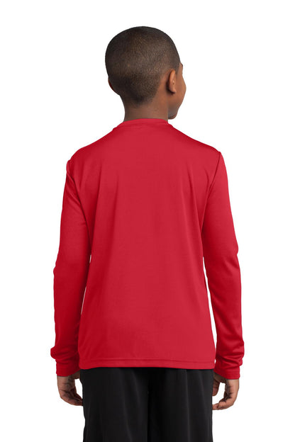 Youth Long Sleeve PosiCharge Competitor Tee - True Red