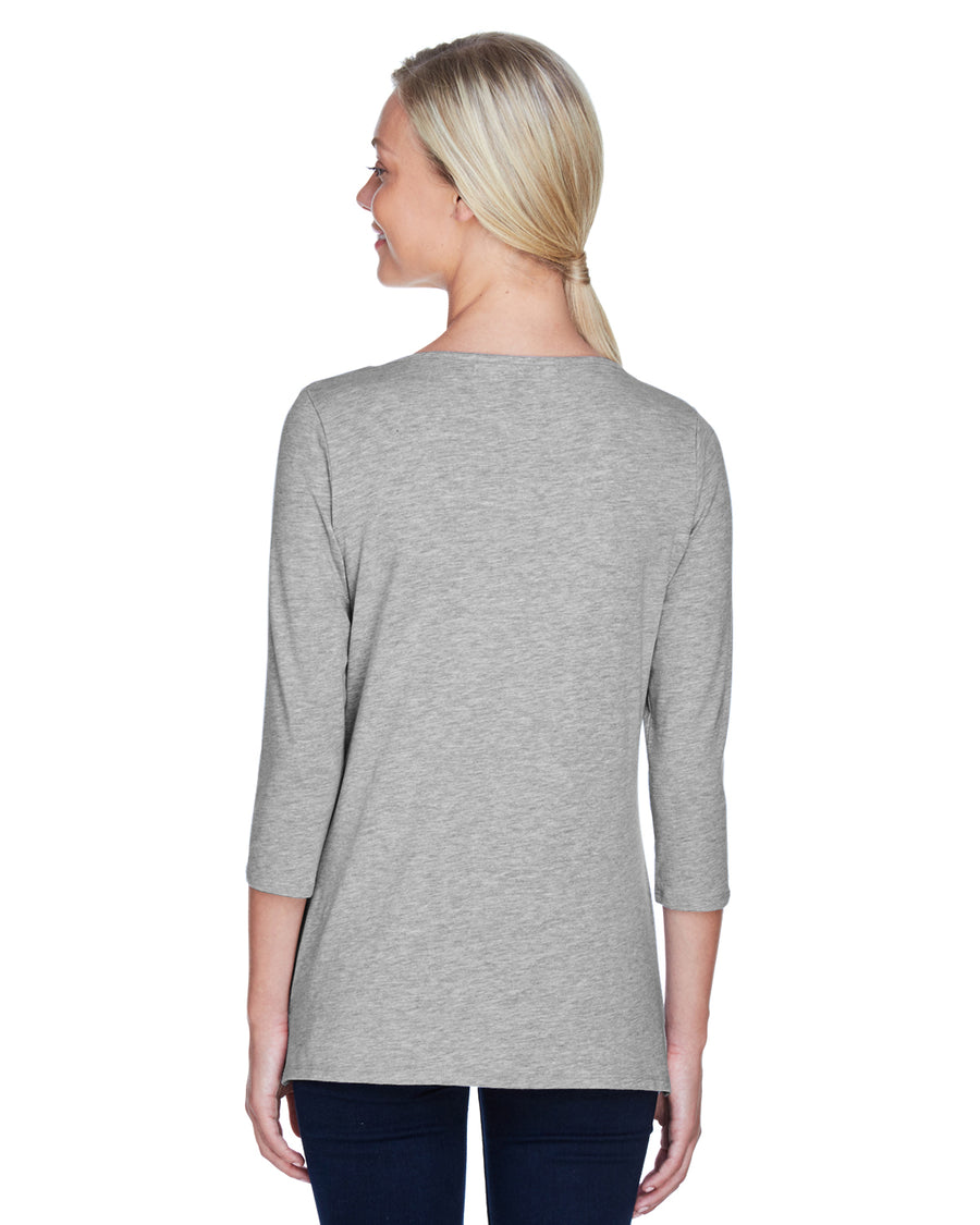 Women's Perfect Fit™ Ballet Bracelet-Length Knit Top - Heather Gray