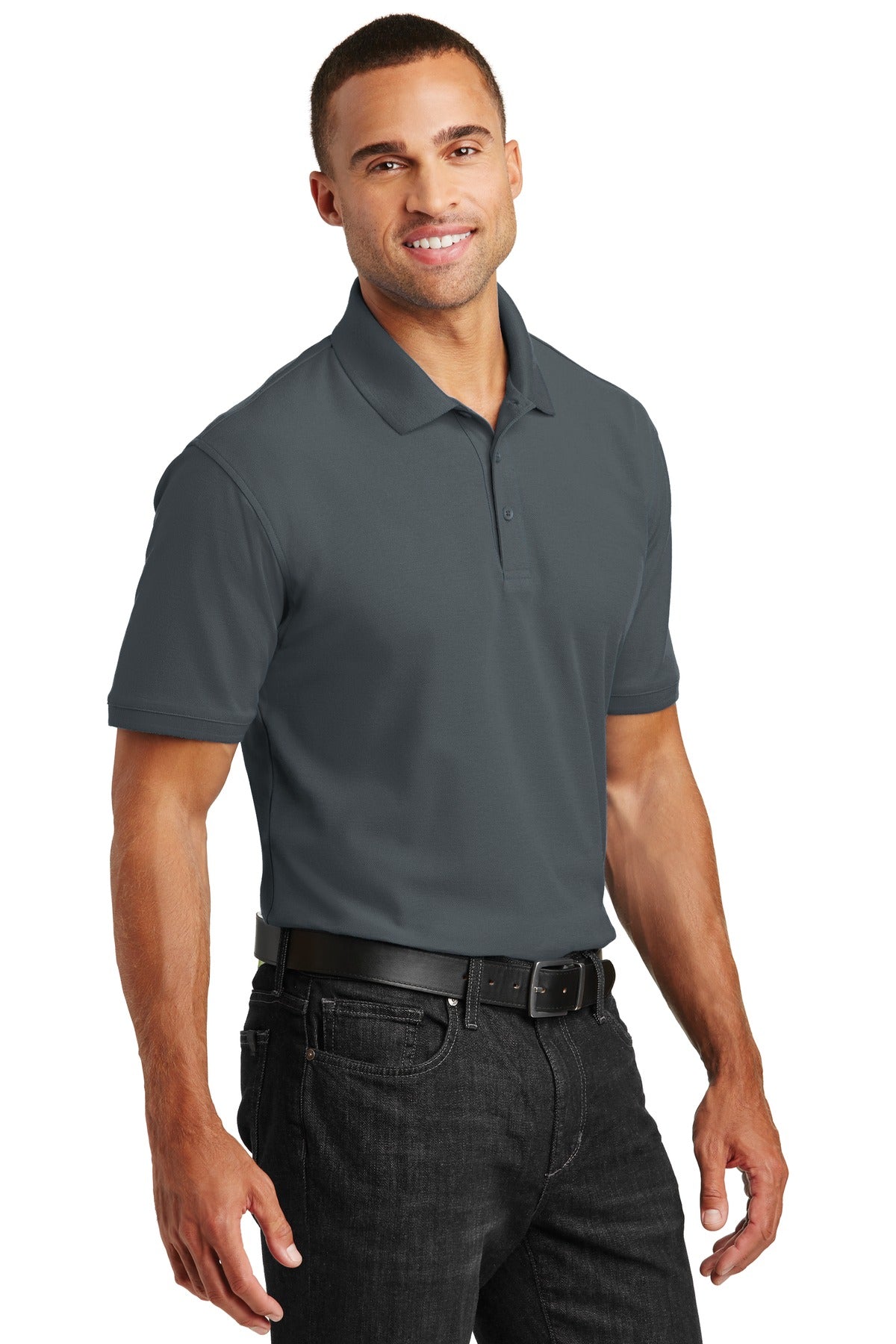 Unisex Core Classic Pique Polo - Graphite