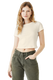 Bella + Canvas 1010J2 - Women's Micro Ribbed Baby Tee - Solid Natural Blend