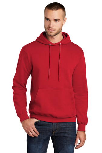 Unisex Core Fleece Pullover Hoodie - Red