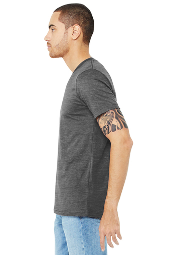 Unisex Jersey Short-Sleeve V-Neck T-Shirt - Asphalt Slub