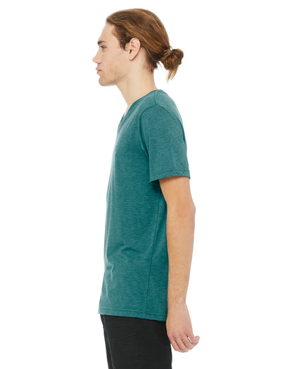 Unisex Triblend V-Neck T-Shirt - Teal Triblend