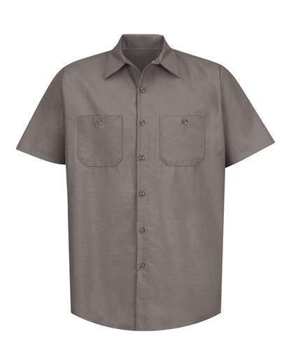 Industrial Short Sleeve Work Shirt - Grey