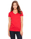Bella + Canvas B6005 - Women's Jersey Short-Sleeve V-Neck T-Shirt - Red