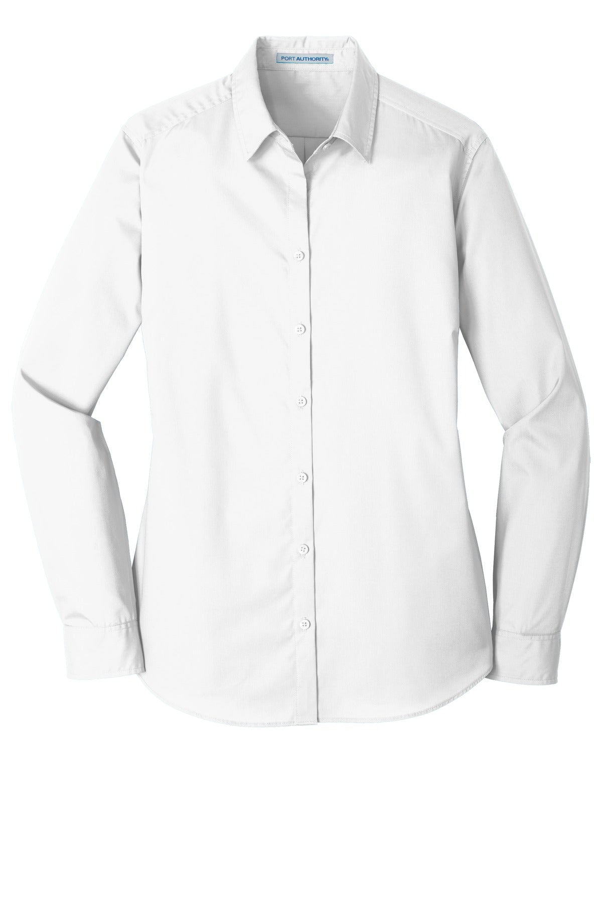 Women's Long Sleeve Carefree Poplin Shirt - White