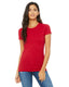 Bella + Canvas 6004 - Women's Junior Fit Favorite T-Shirt - Red