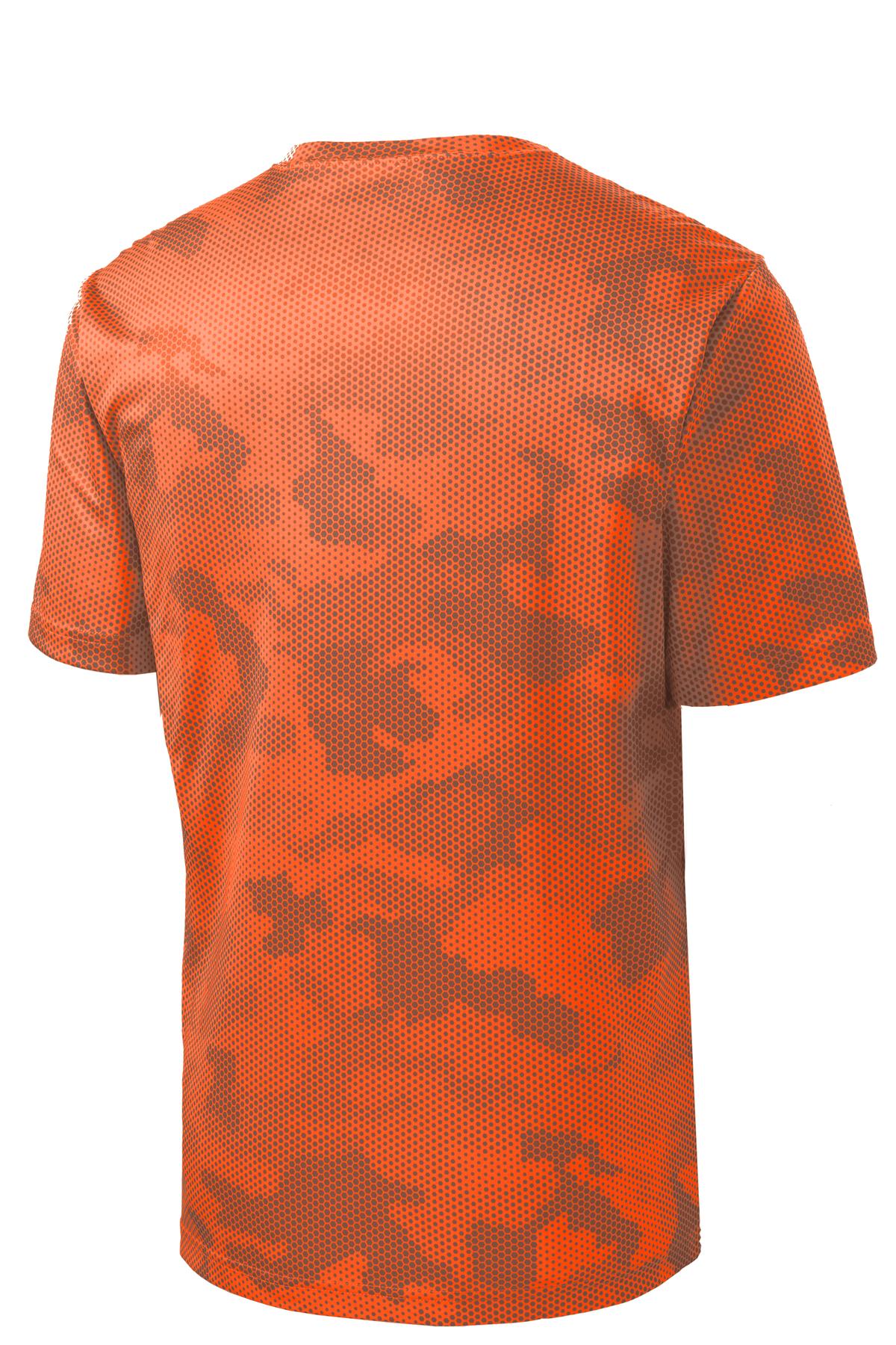 Unisex CamoHex Tee - Neon Orange