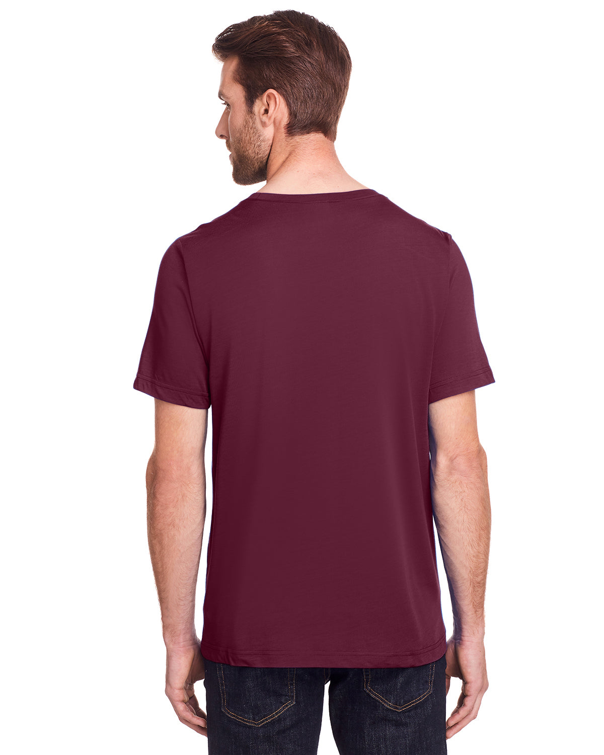 Unisex Fusion ChromaSoft™ Performance T-Shirt - Burgundy