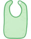 Rabbit Skins RS1004 - Infant Jersey Contrast Trim Velcro™ Bib - Mint / Grass