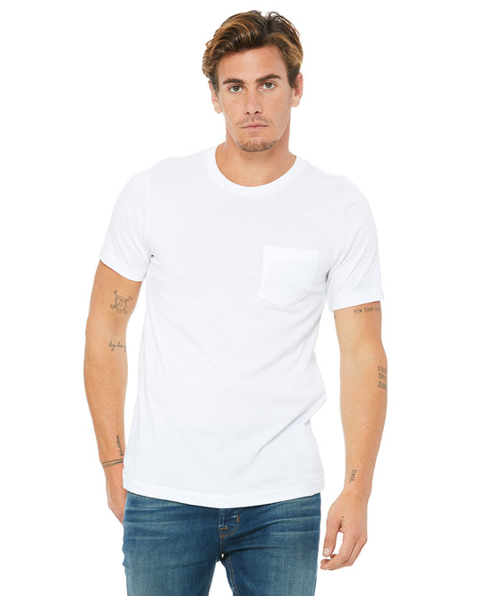 Men's Jersey Short-Sleeve Pocket T-Shirt - White