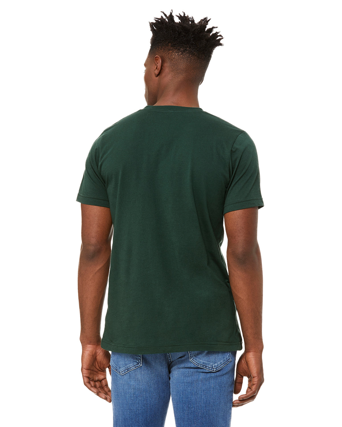 Unisex Jersey Short-Sleeve V-Neck T-Shirt - Forest