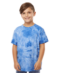 Youth Crystal Tie Dye T-Shirt - Royal