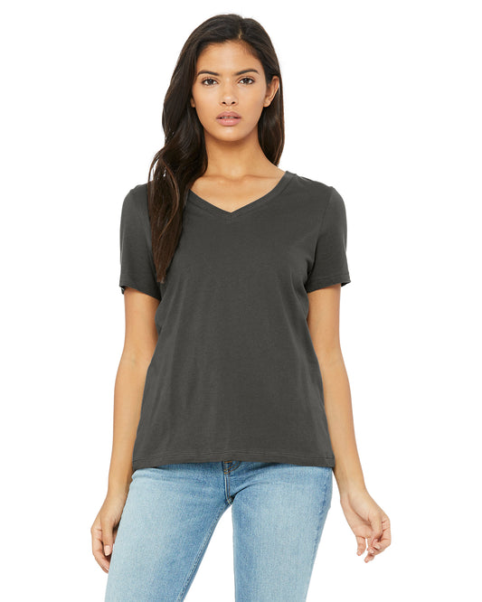 Women's Relaxed Jersey V-Neck T-Shirt - Asphalt