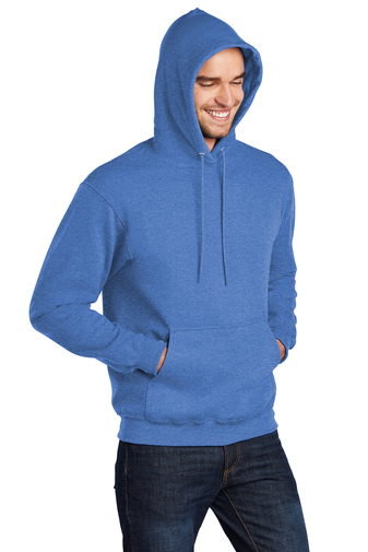 Unisex Core Fleece Pullover Hoodie - Heather Royal