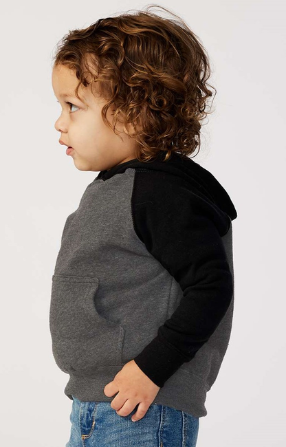 Toddler Special Blend Raglan Hoodie - Carbon / Black