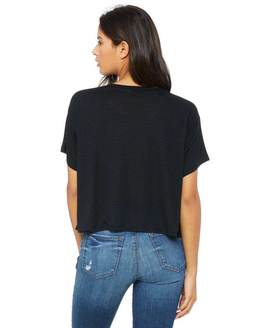 Women's Flowy Boxy T-Shirt - Black