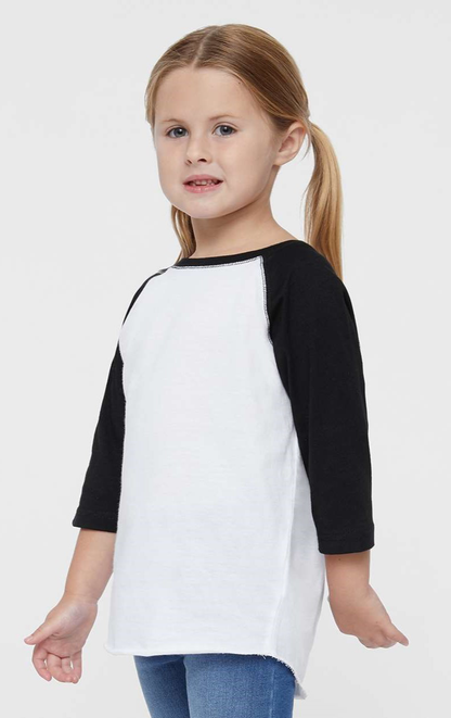 Toddler Baseball T-Shirt - White / Black