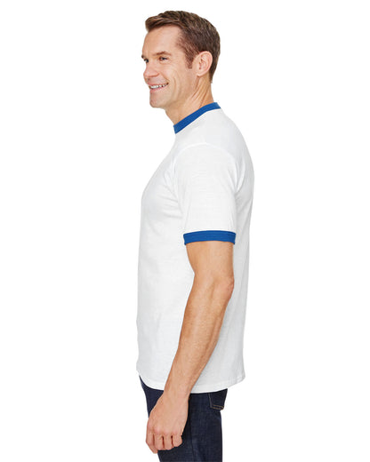 50/50 Ringer T-Shirt - White / Royal