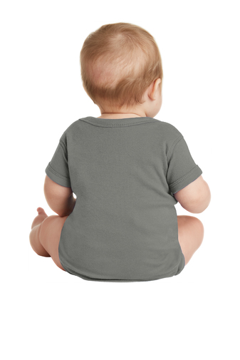 Infant Baby Rib Bodysuit - Charcoal