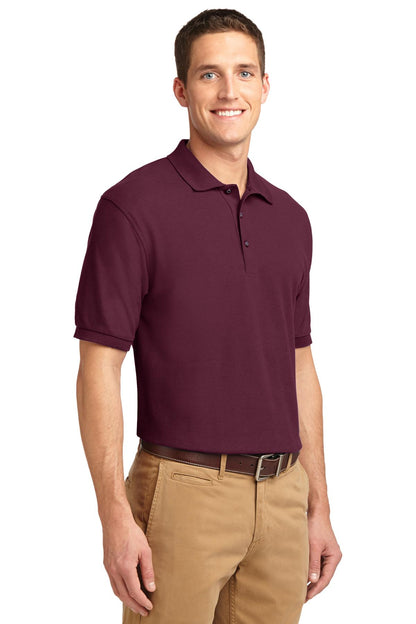 Unisex Silk Touch Polo - Burgundy