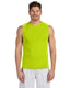 Gildan G427 - Unisex Performance®  Sleeveless T-Shirt - High Viz Safety Green
