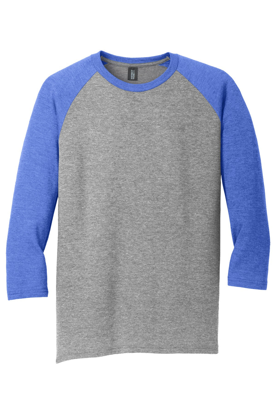 Unisex Perfect Tri 3/4-Sleeve Raglan - Royal Fr / Gray French