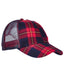 Adams VB101 - Vibe Cap - Red / Navy Plaid