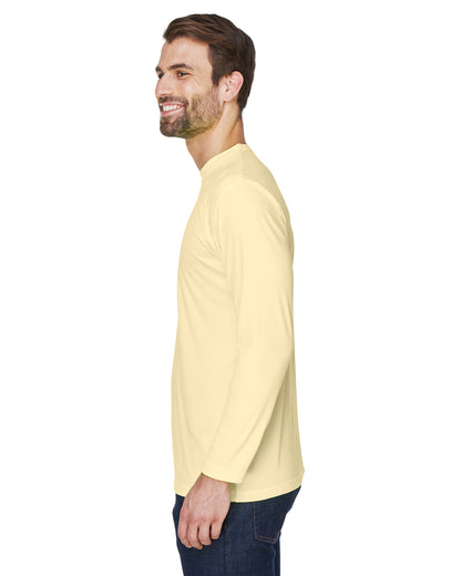 Unisex Cool & Dry Sport Long-Sleeve Performance Interlock T-Shirt - Butter
