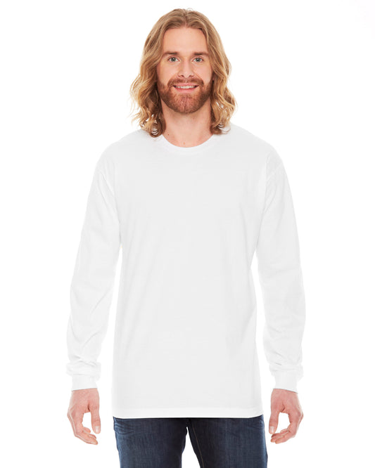 Unisex Fine Jersey Long-Sleeve T-Shirt - White