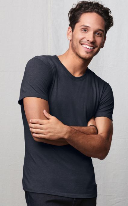 Men's Modal Triblend T-Shirt - Navy Triblend