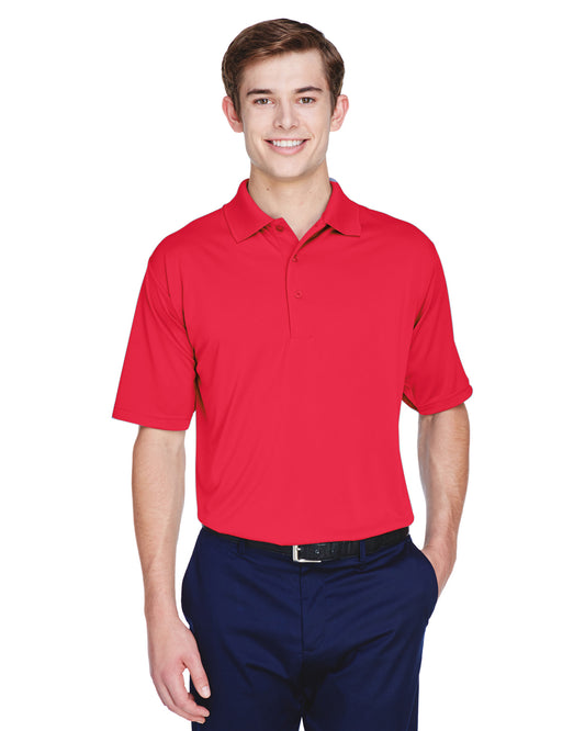 Men's Cool & Dry 8-Star Elite Performance Interlock Polo - Red
