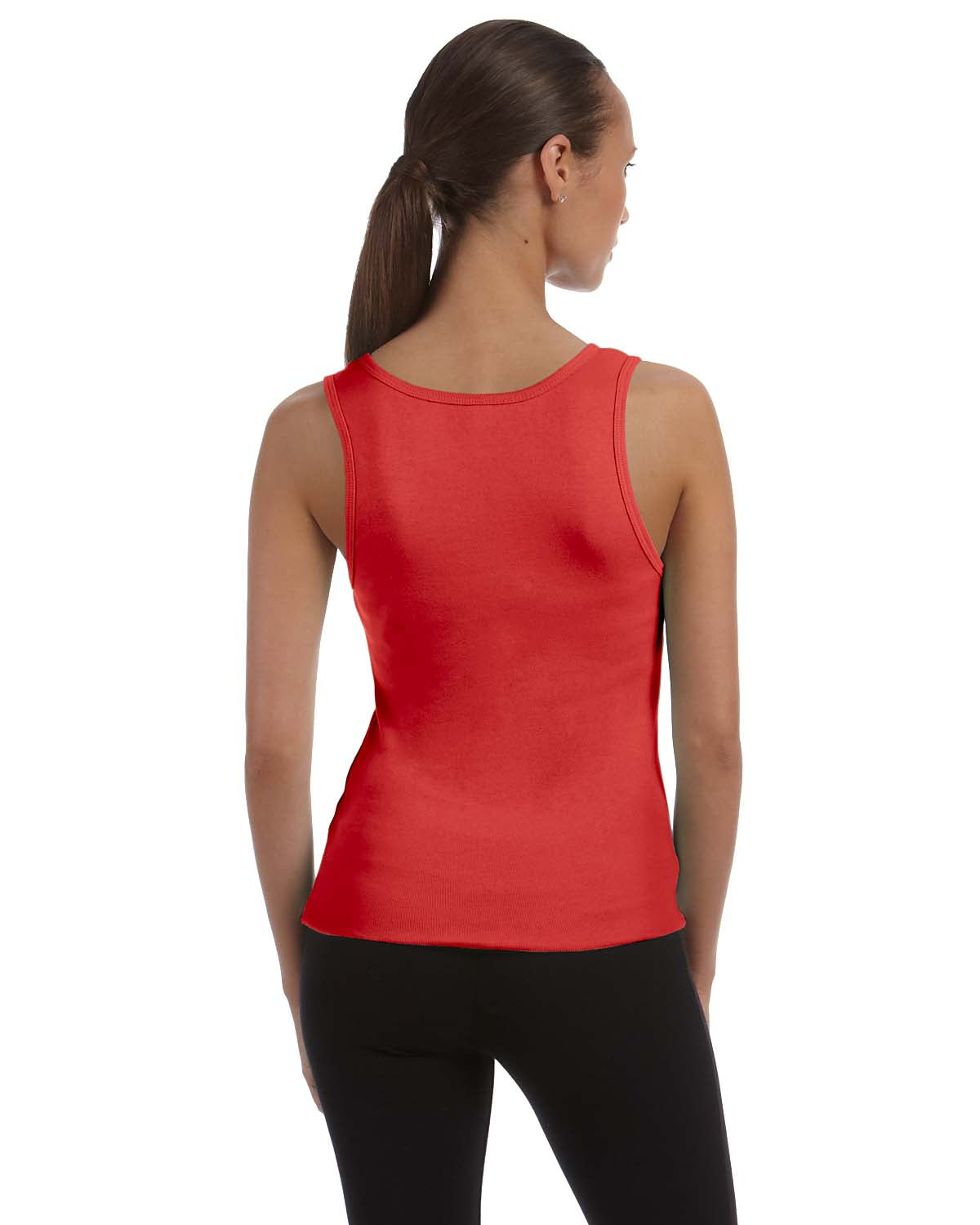 Women's Baby Rib Tank - Red
