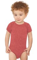 Infant Harborside Melange Bodysuit - Red Melange