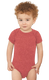 Rabbit Skins 4491RA - Infant Harborside Melange Bodysuit - Red Melange