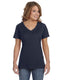 Anvil 392A - Women's Featherweight V-Neck T-Shirt - Navy
