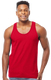 Tultex S105TC - Unisex Fine Jersey Tank - Red