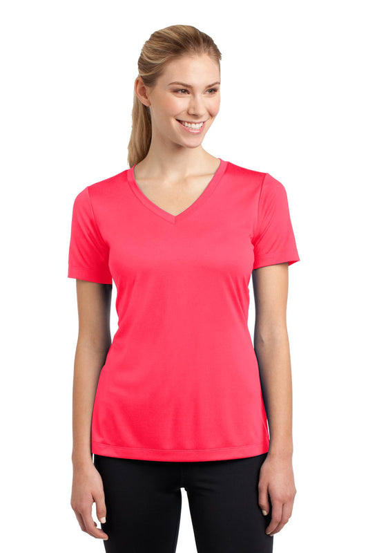 Women's PosiCharge Competitor V-Neck Tee - Hot Coral