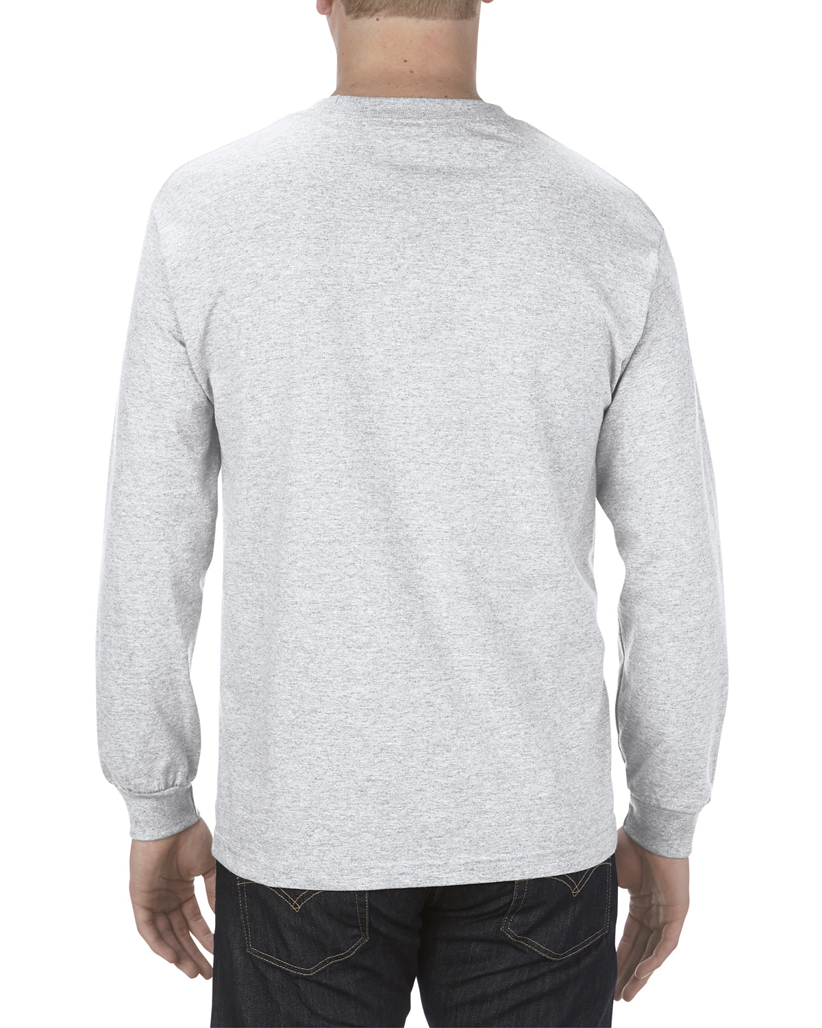 Unisex Heavyweight Cotton Long-Sleeve T-shirt - Ash