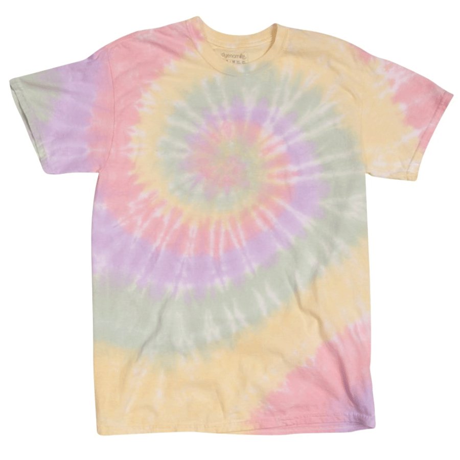 Youth Multi-Color Spiral T-Shirt - Hazy Rainbow